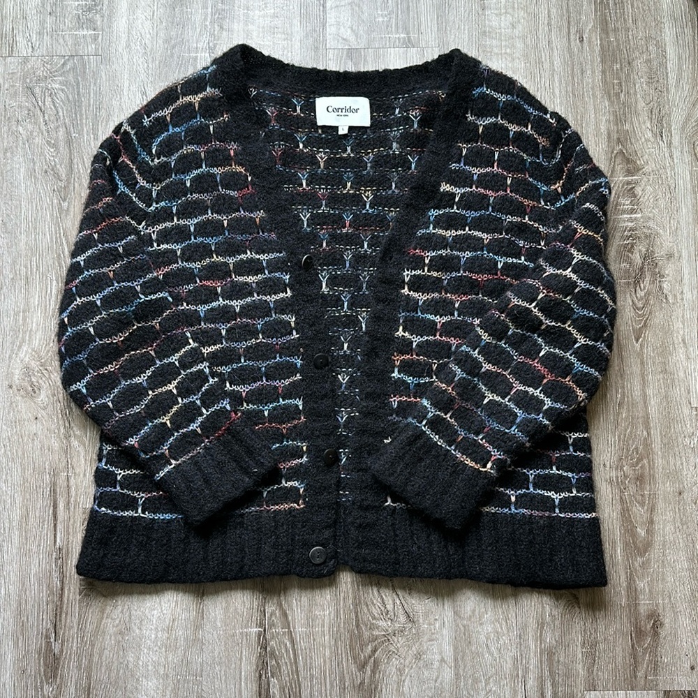 Corridor Alpaca multi color cardigan